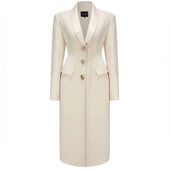 Miss Rosier Jackets & Blazers - Luxury old money brand NEW Cream Long Jacket